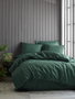 L'essentiel linge de maison Hexa - Green Juego de Funda de Edredón de Satén Doble